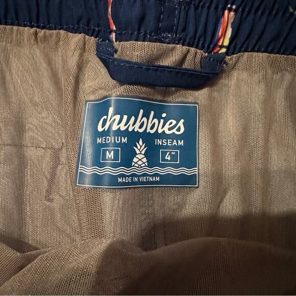 Chubbies Men's The Tree Myself‎ and I's 4" Inseam Swim Trunks Sz M - Picture 7 of 10